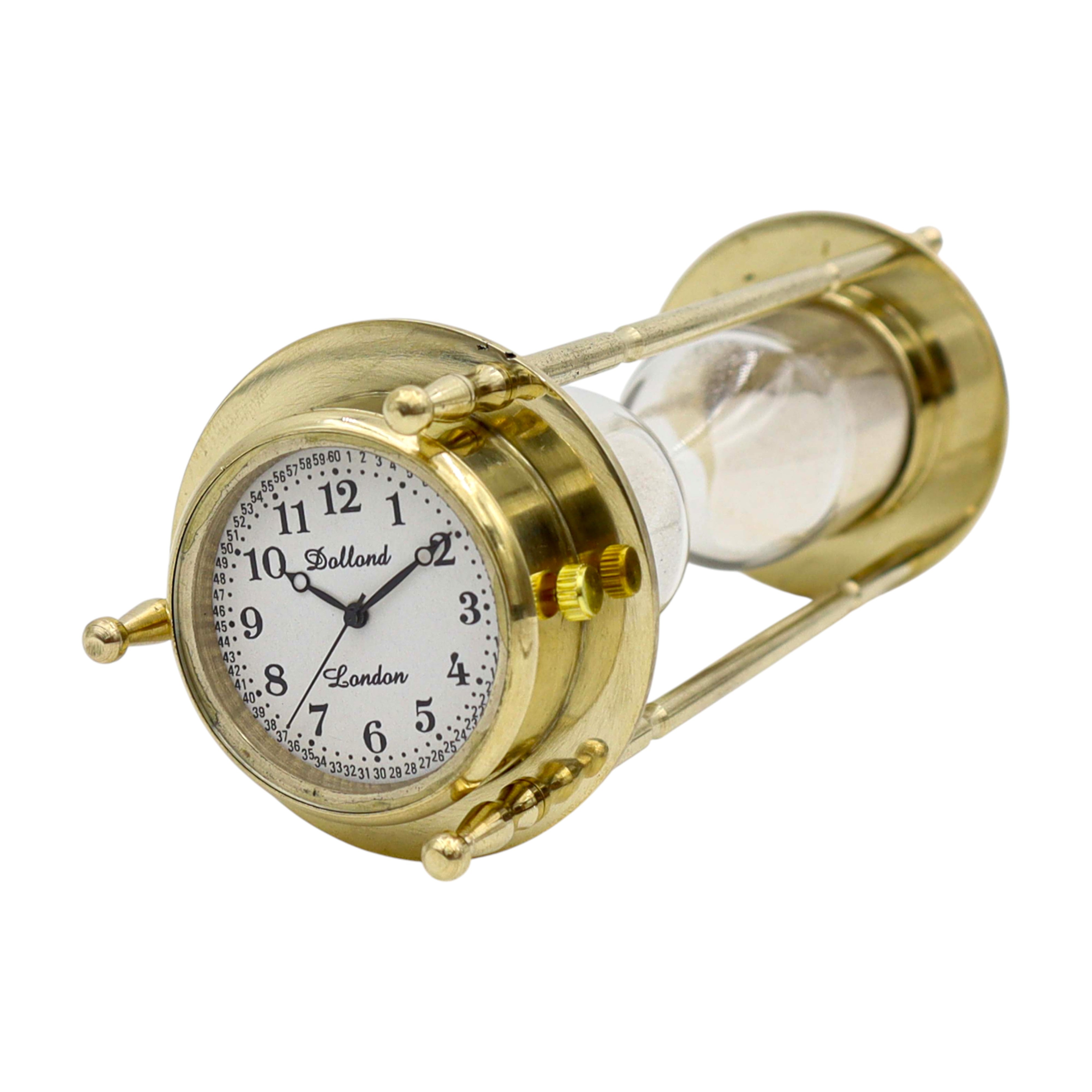 Personalised Sand Timer with Clock and Compass