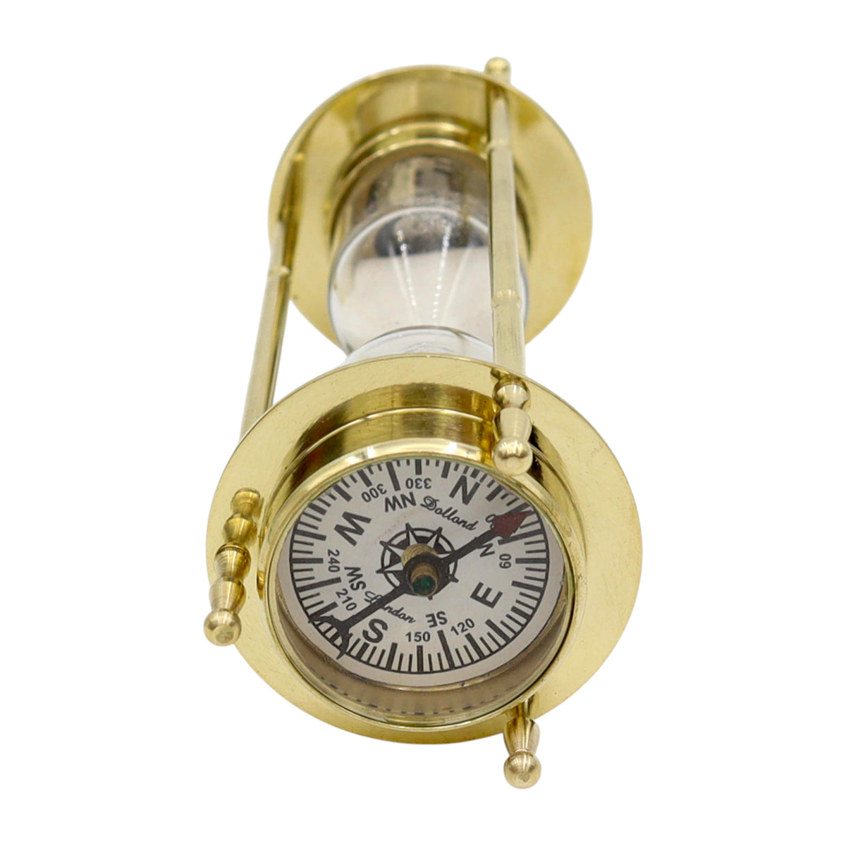 Personalised Sand Timer with Clock and Compass