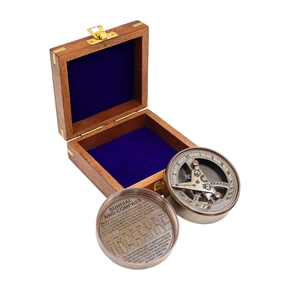 Personalised Bronze Signature Sundial Compass