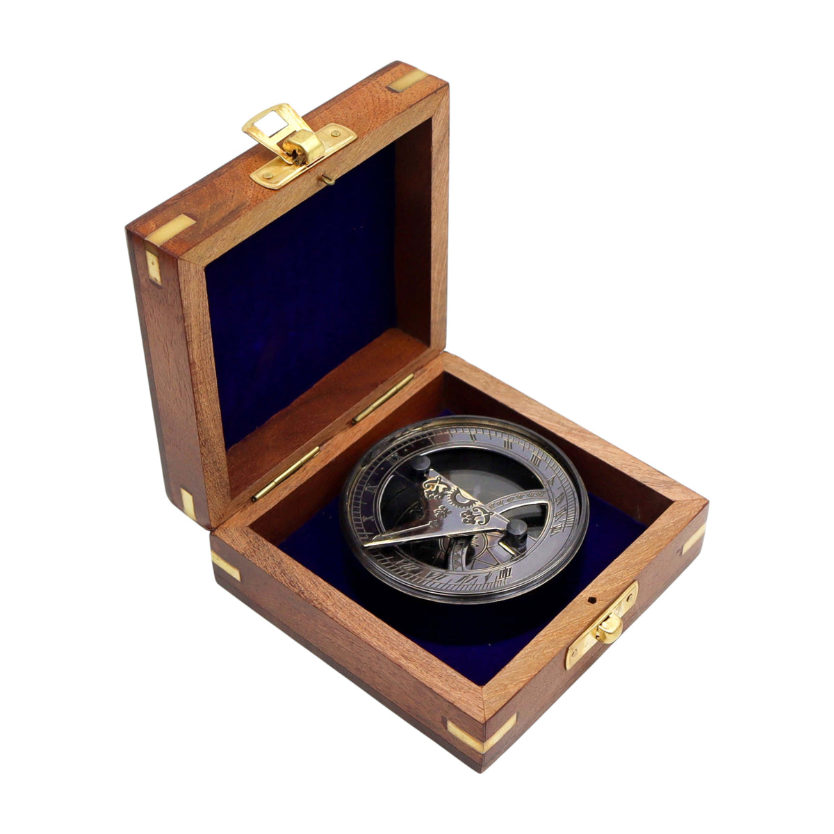 Personalised Gunmetal Signature Sundial Compass