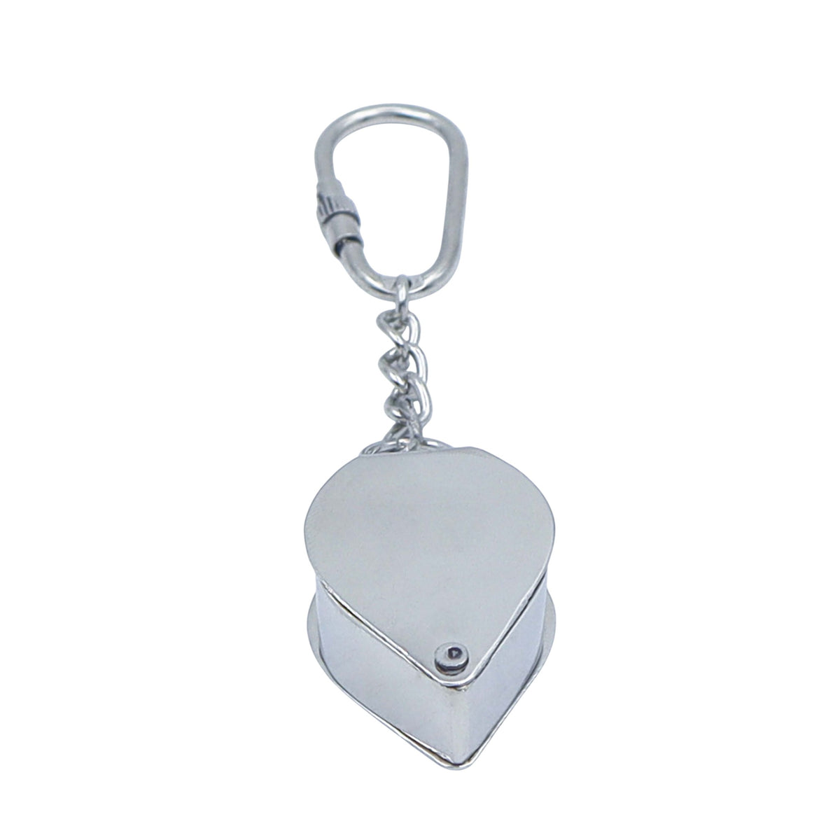 Custom Silver Colour Loupe Keyring