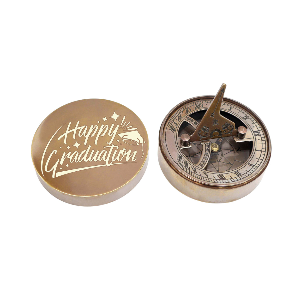 Personalised Bronze Signature Sundial Compass