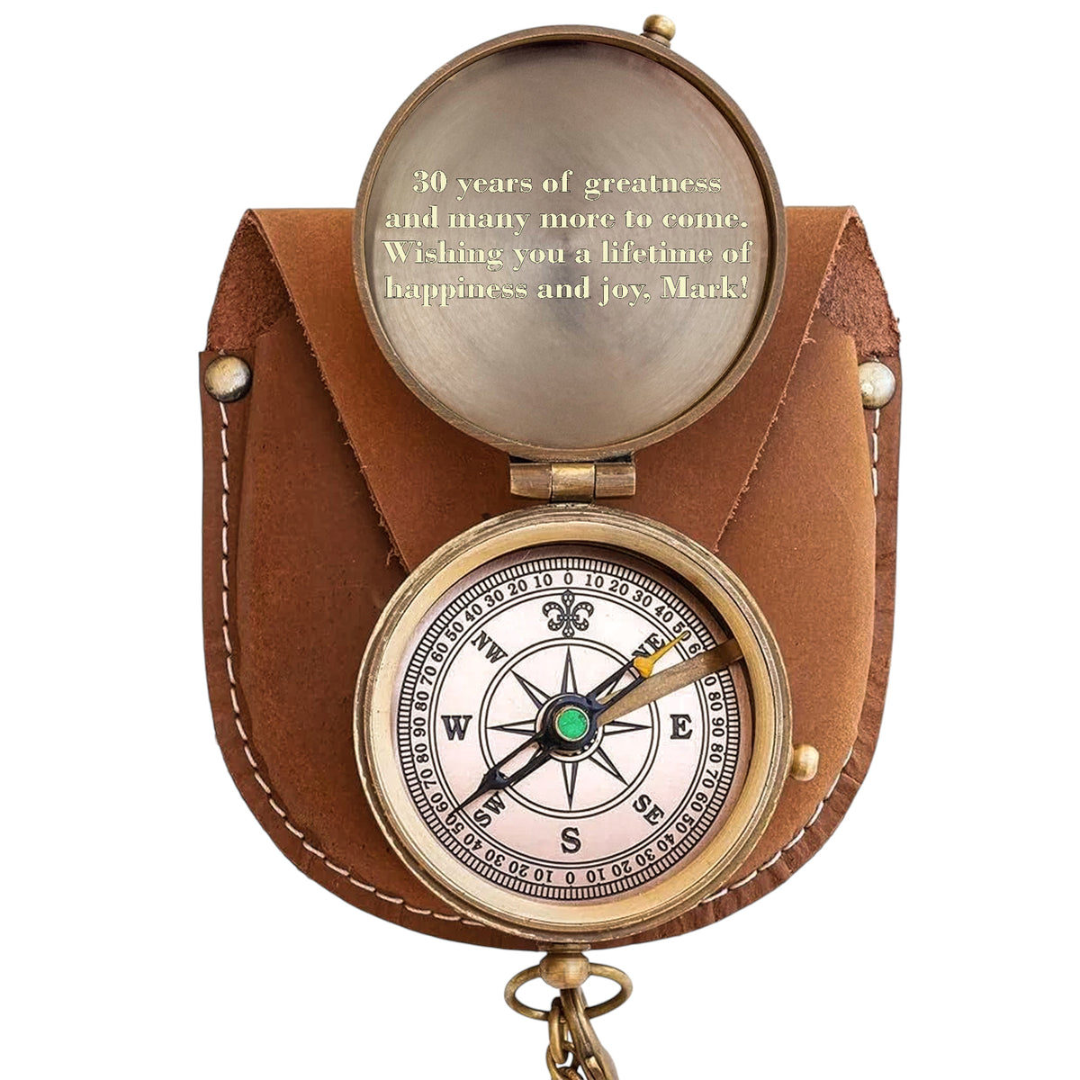 Personalised 30th Birthday Compass