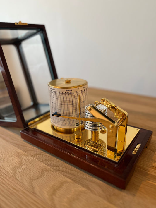 Vintage Barograph Sewills Of Liverpool with Mahogany Case
