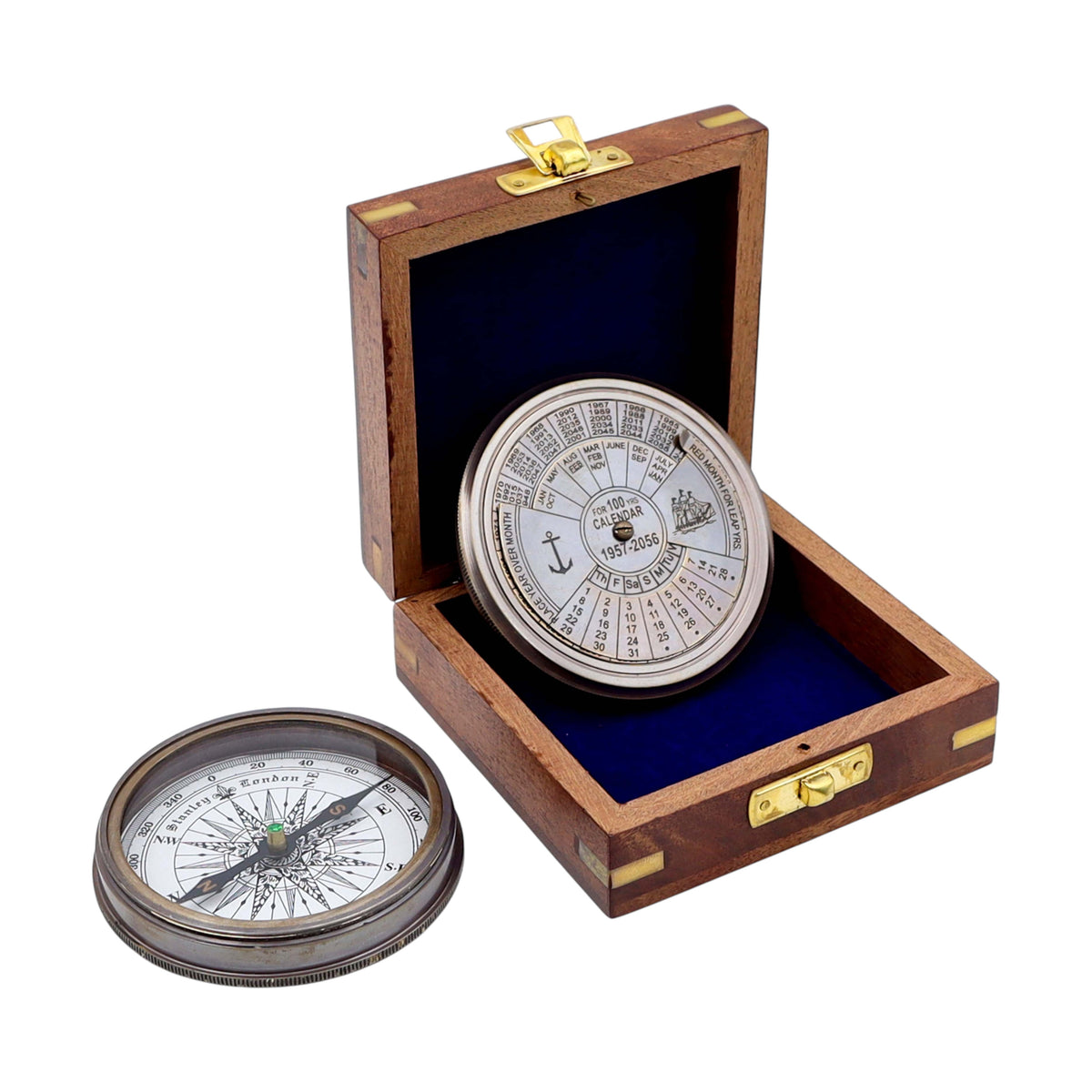 Personalised 100 Year Bronze 3-Inch Calendar Compass