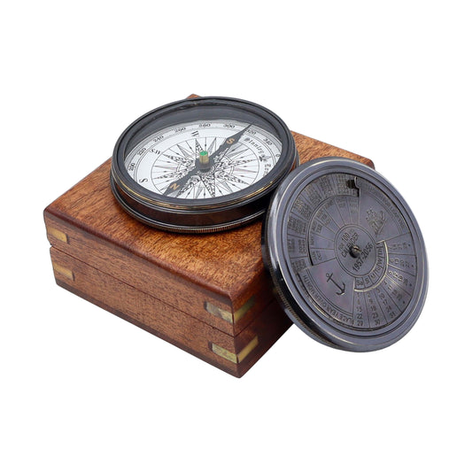 Personalised 100 Year Gunmetal 3-Inch Calendar Compass