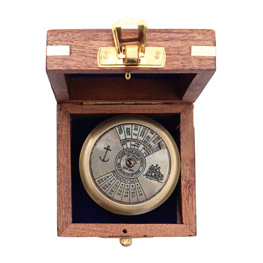Custom Engraved 100 Year Calendar Compass Gift for Graduation