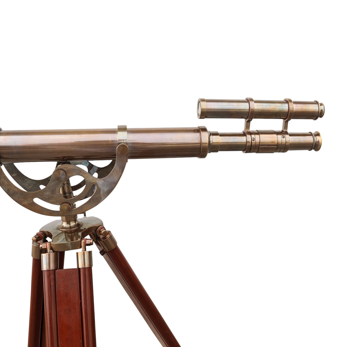 60-Inch Handcrafted Bronze Telescope with Tripod Stand