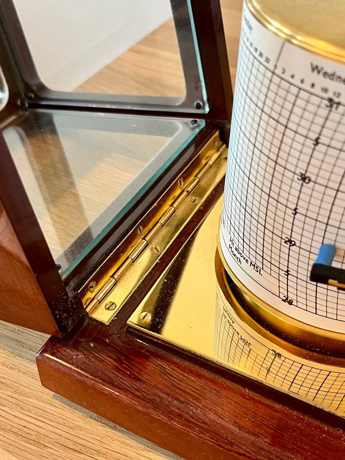 Vintage Barograph Sewills Of Liverpool with Mahogany Case