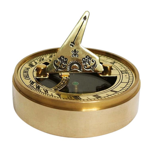 Signature Sundial Compass Gift – “Go Confidently” Quote by Henry David Thoreau