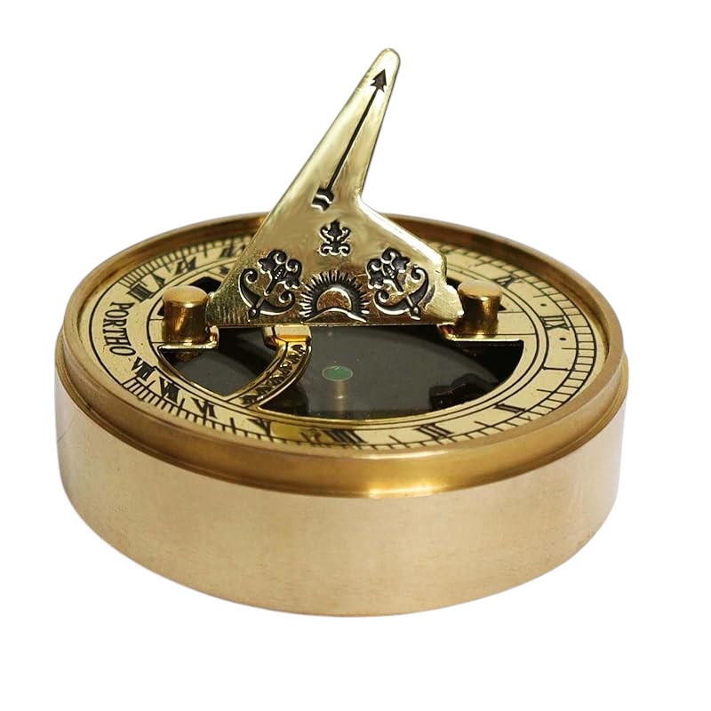 Signature Sundial Compass Gift – “Go Confidently” Quote by Henry David Thoreau