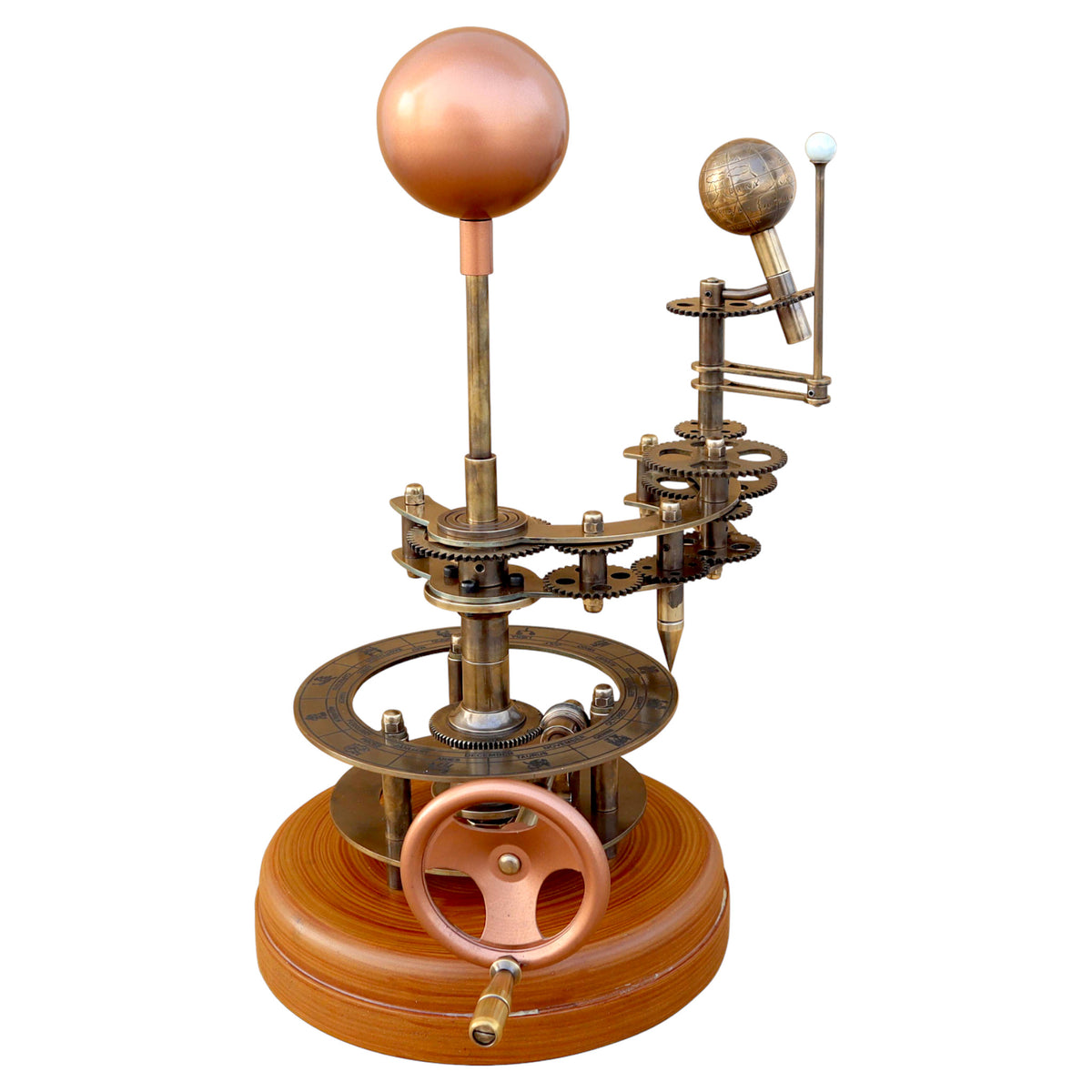 18 Inch Mechanical Orrery – Solar System Model with Wooden Base