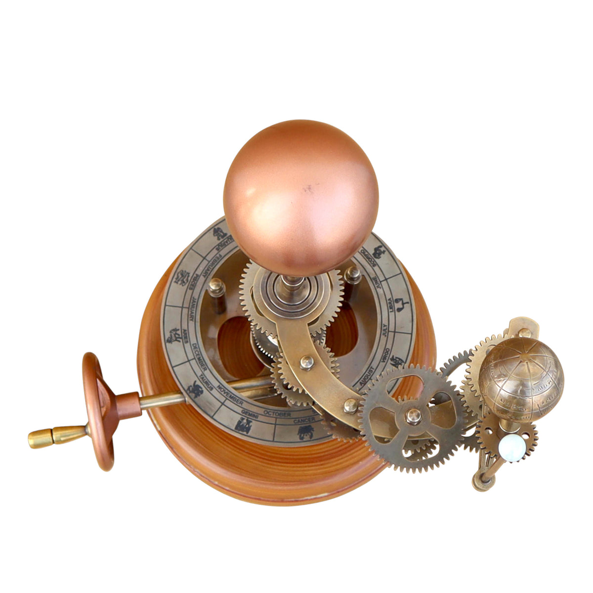 18 Inch Mechanical Orrery – Solar System Model with Wooden Base