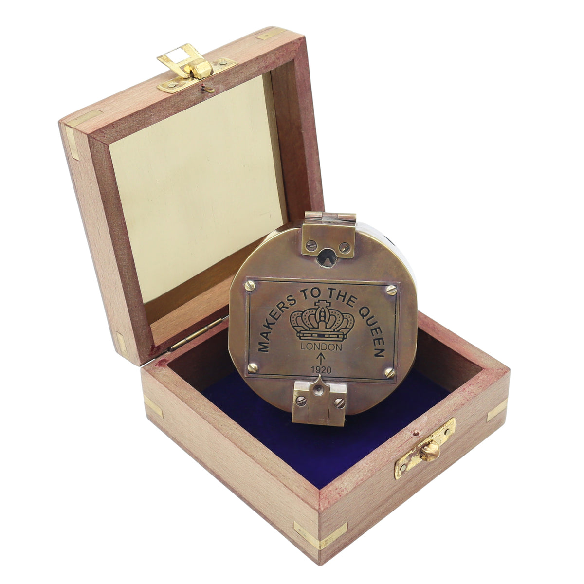 Personalised Brunton Compass with Wooden Box