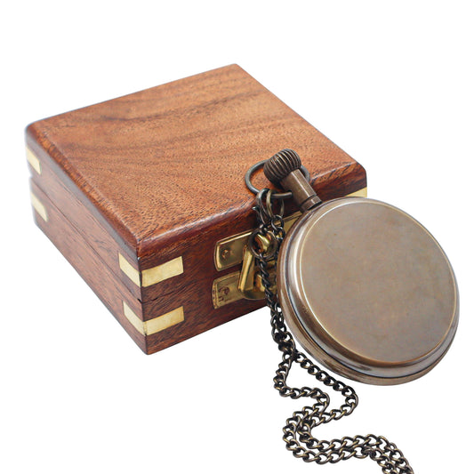 Personalised The Regent Open Face Pocket Watch