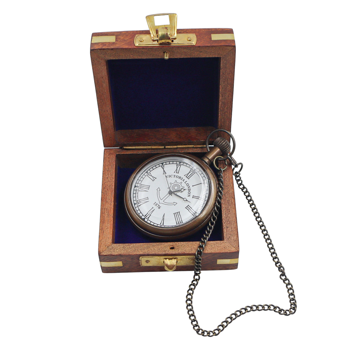 Personalised The Regent Open Face Pocket Watch