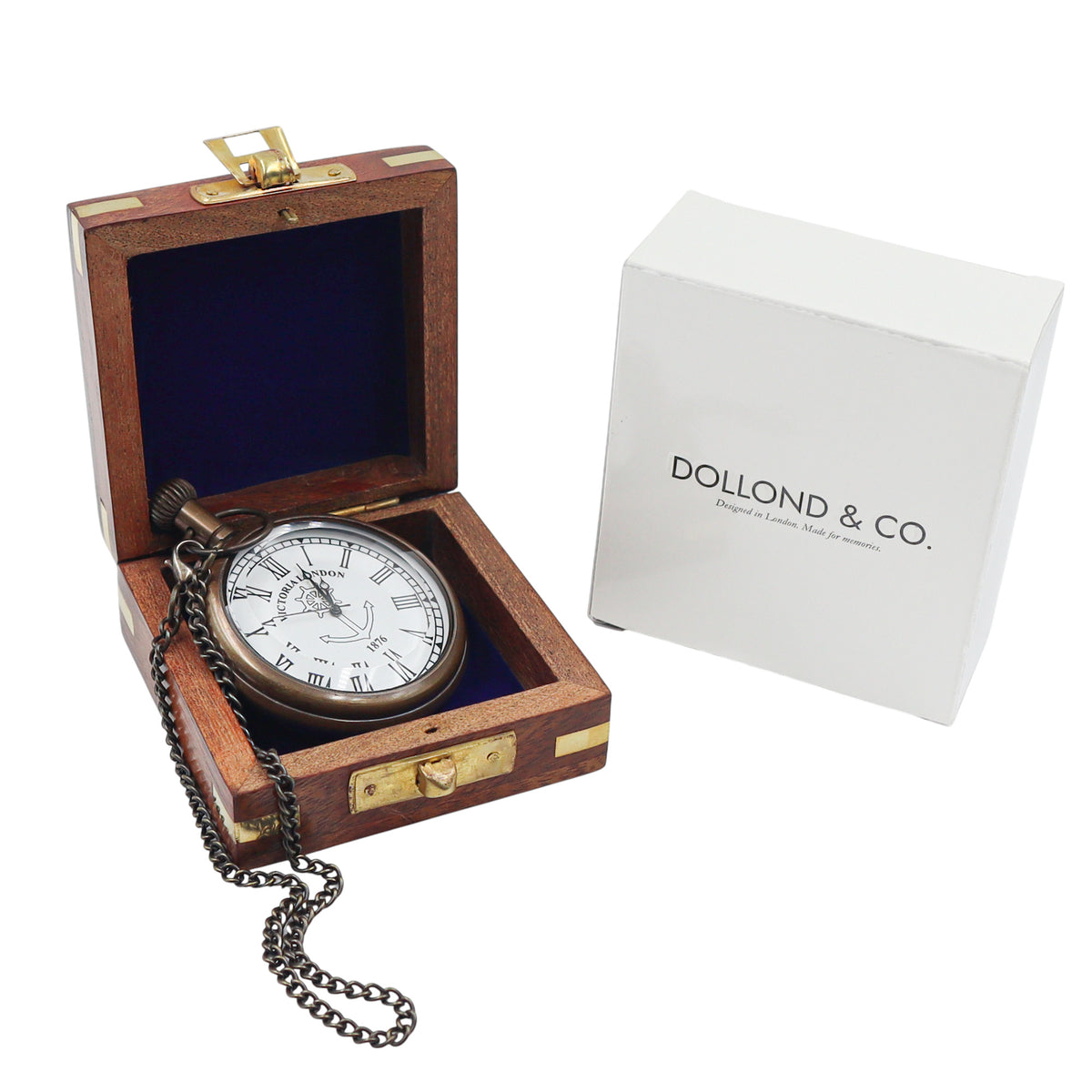 Personalised The Regent Open Face Pocket Watch