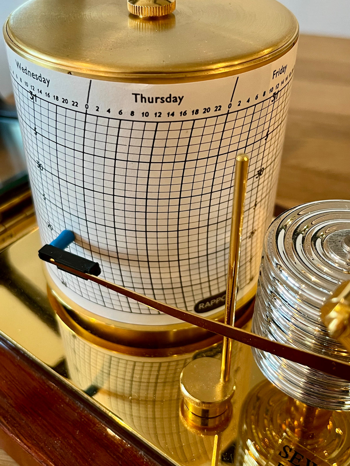Vintage Barograph Sewills Of Liverpool with Mahogany Case