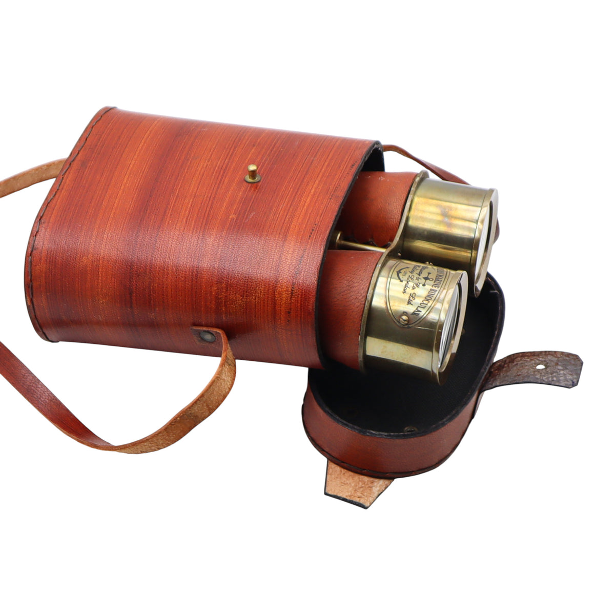 Personalised Bronze Binoculars with Leather Case