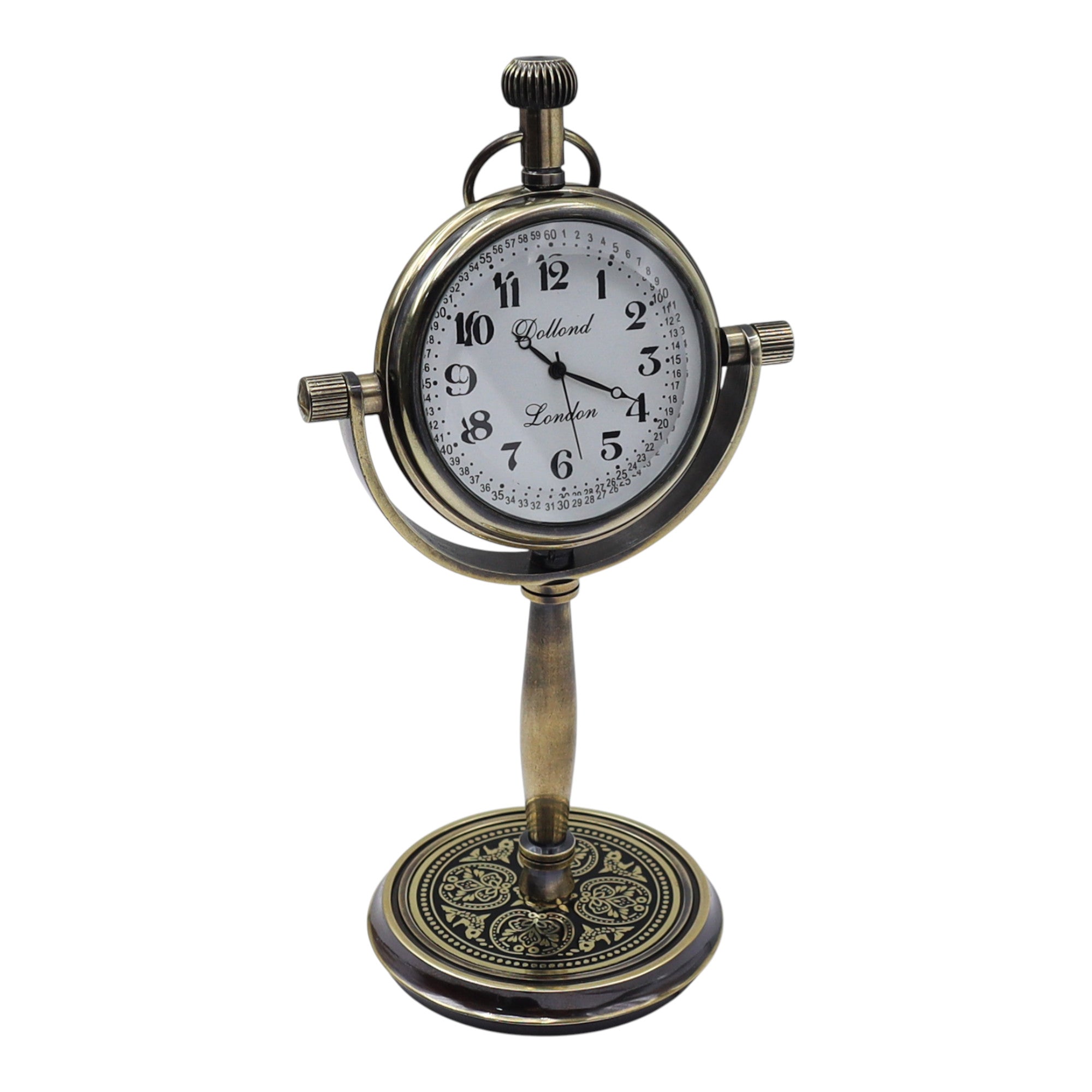 Personalised Gunmetal Desk Clock