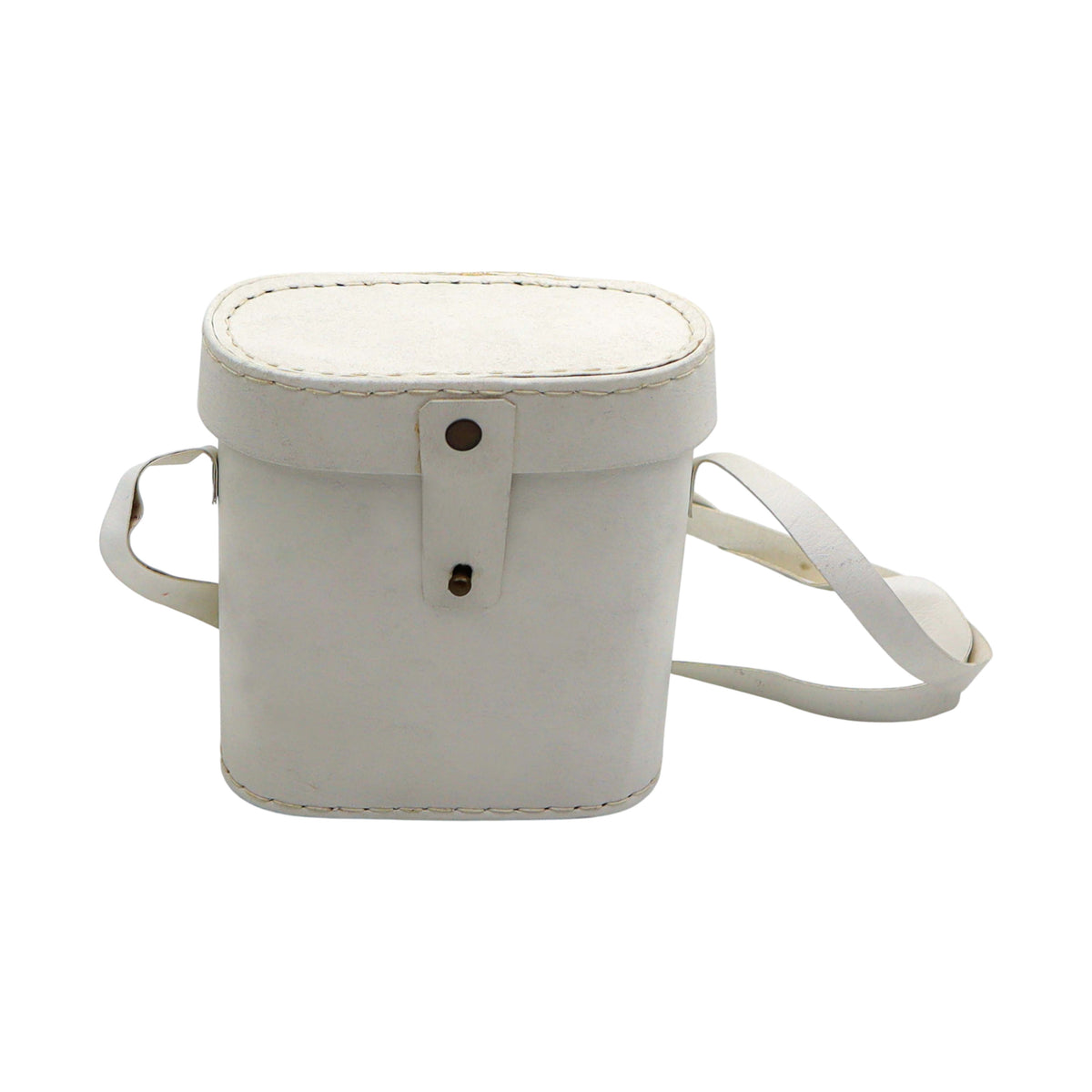Custom Binoculars with Mother of Pearl in White Leather Case