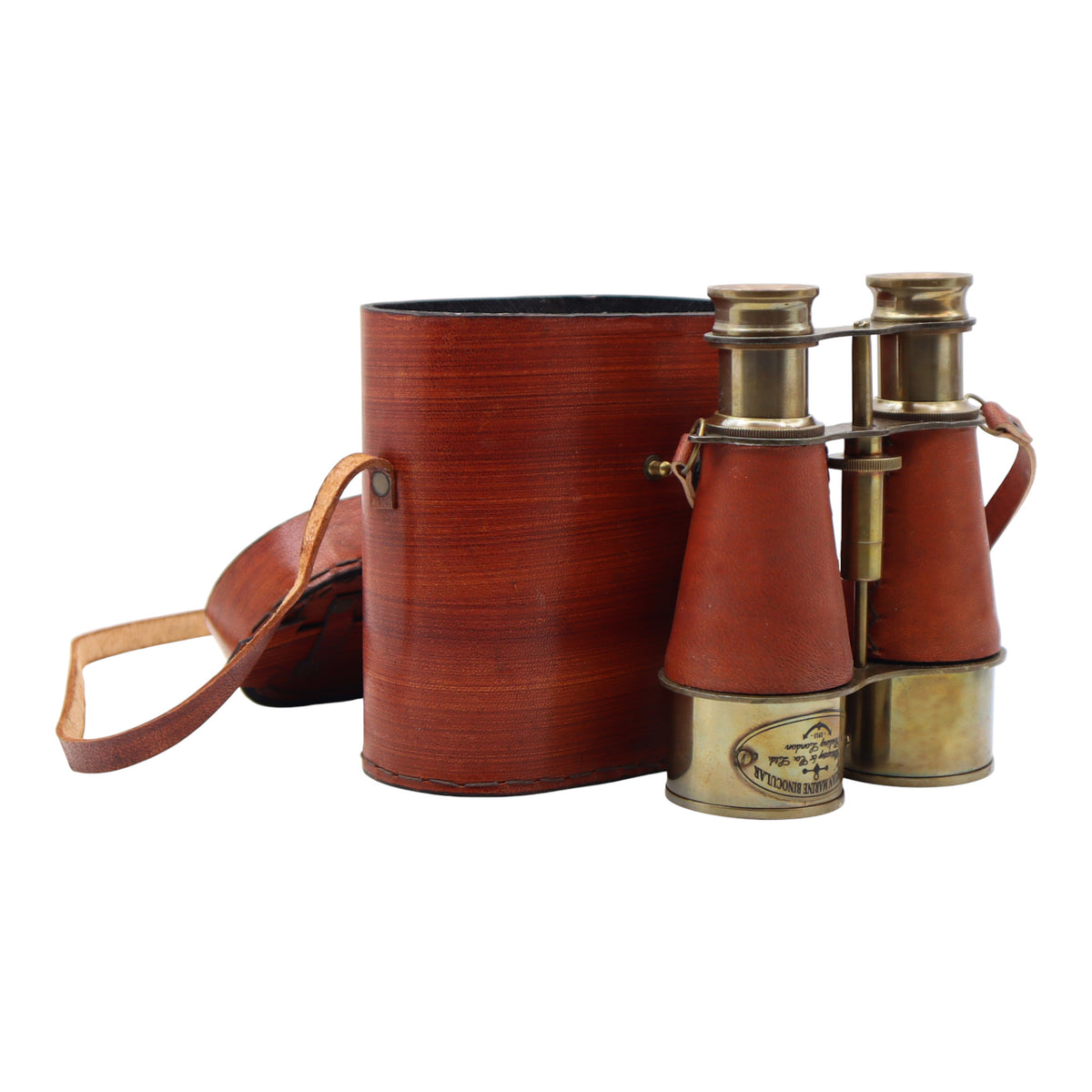 Personalised Bronze Binoculars with Leather Case