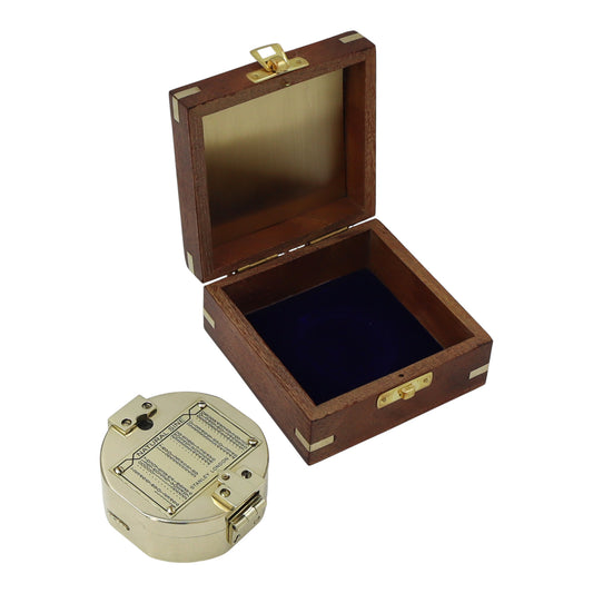 Personalised Brass Brunton Compass