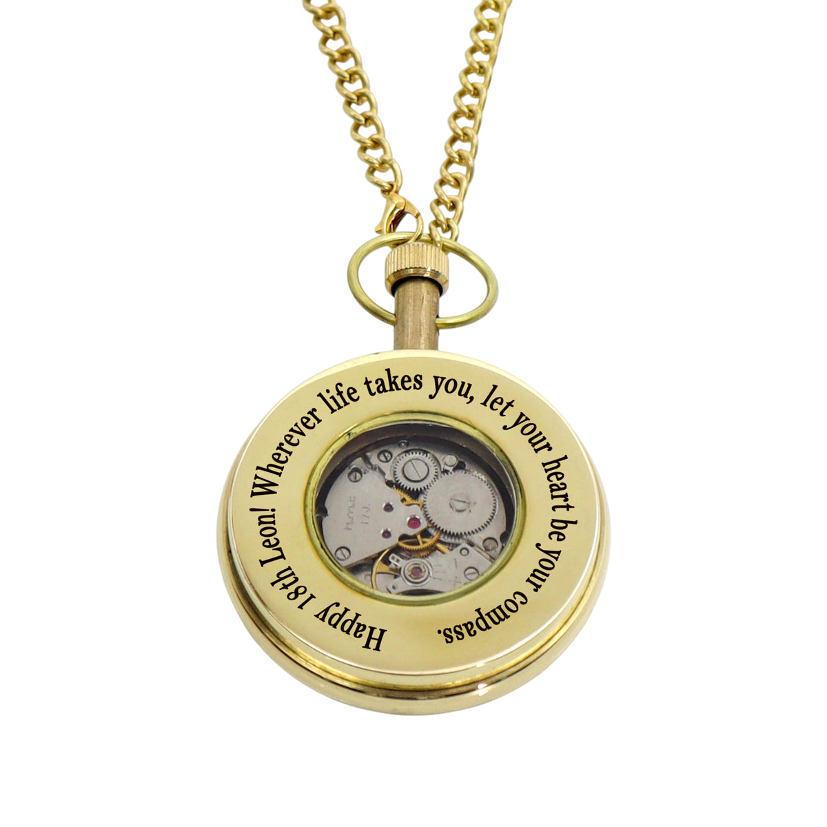 Personalised The Royal Mechanical Pocket Watch