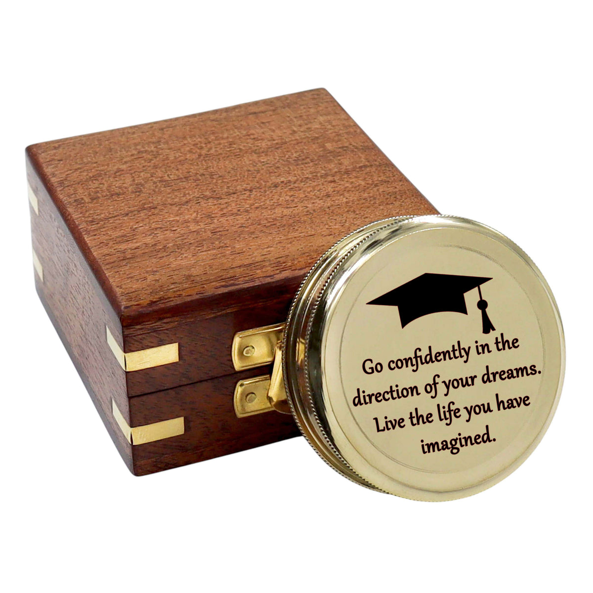 Personalised 100 Year Brass Calendar Compass