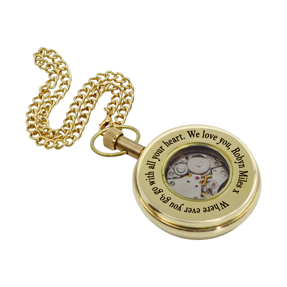 Personalised The Royal Mechanical Pocket Watch