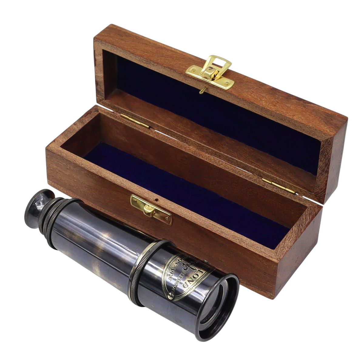 Personalised Brushed Gunmetal Telescope