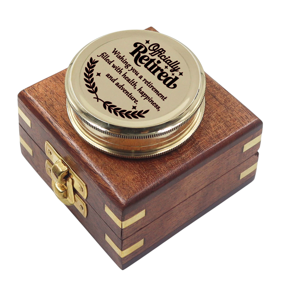 Personalised 100 Year Brass Calendar Compass