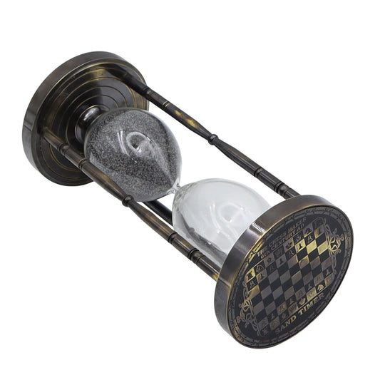 10-Minute Sand Timer with Chess Design