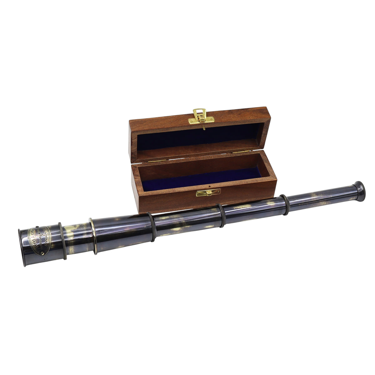 Personalised Brushed Gunmetal Telescope