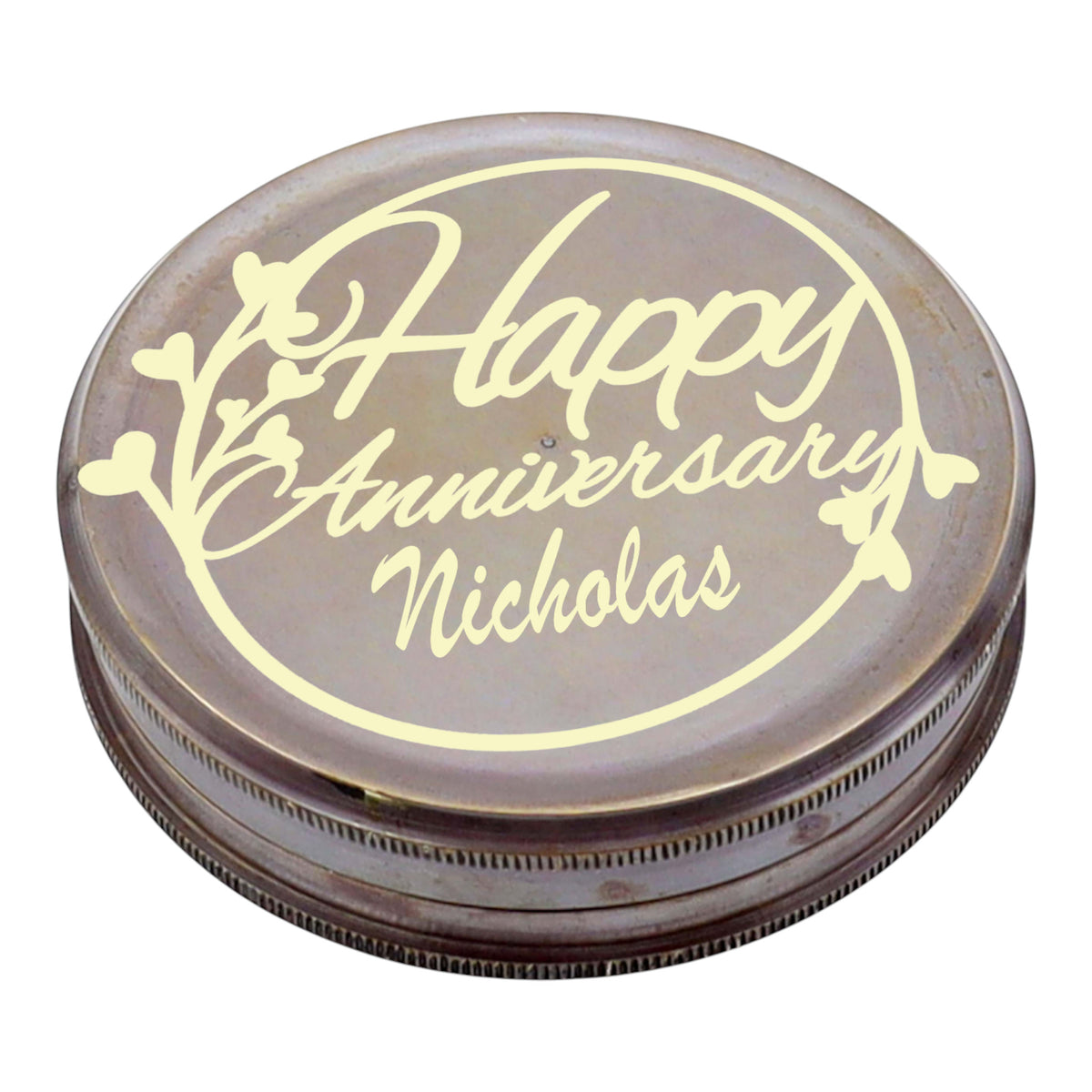 Personalised 100 Year Bronze 3-Inch Calendar Compass
