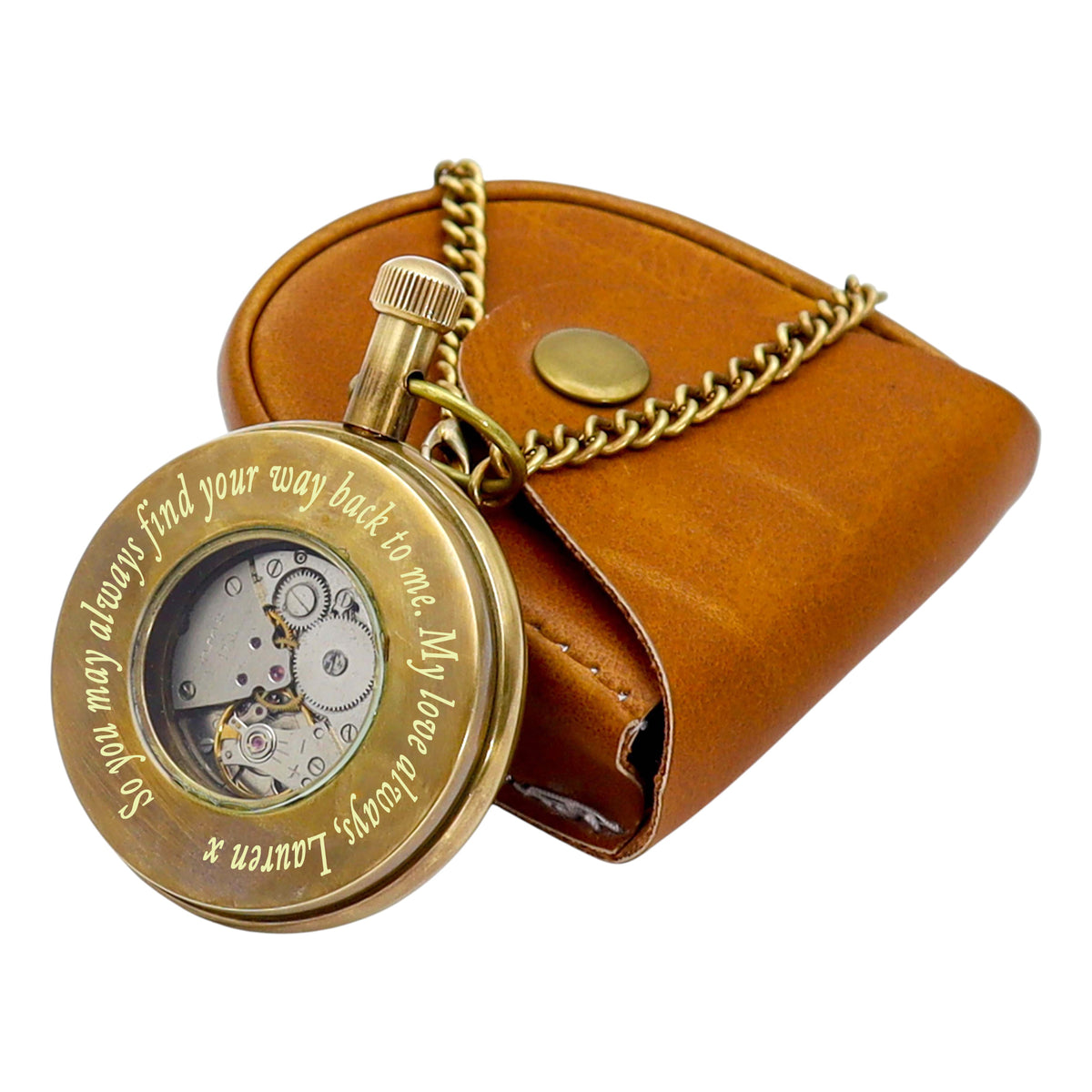 Personalised The Mayfair Mechanical Pocket Watch