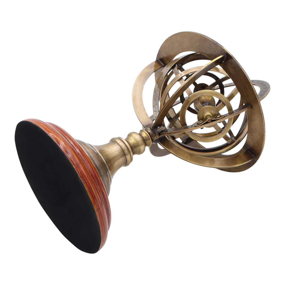 Customise 22 cm Armillary Globe with Wood Base