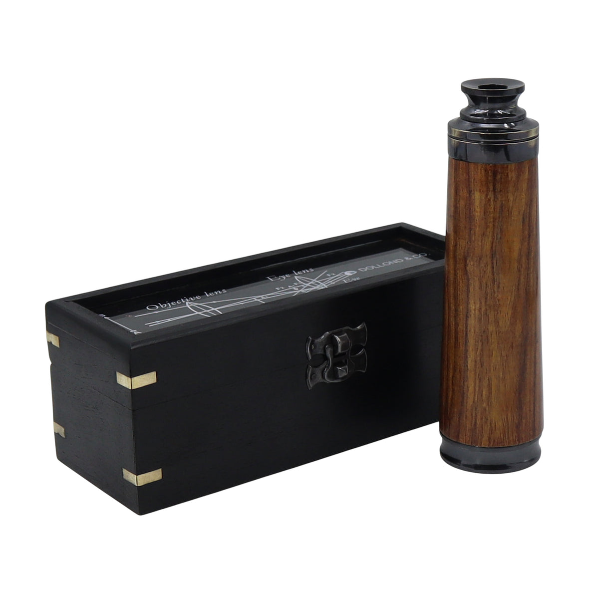 Personalised 12-Inch DOLLOND & CO. Gunmetal Telescope