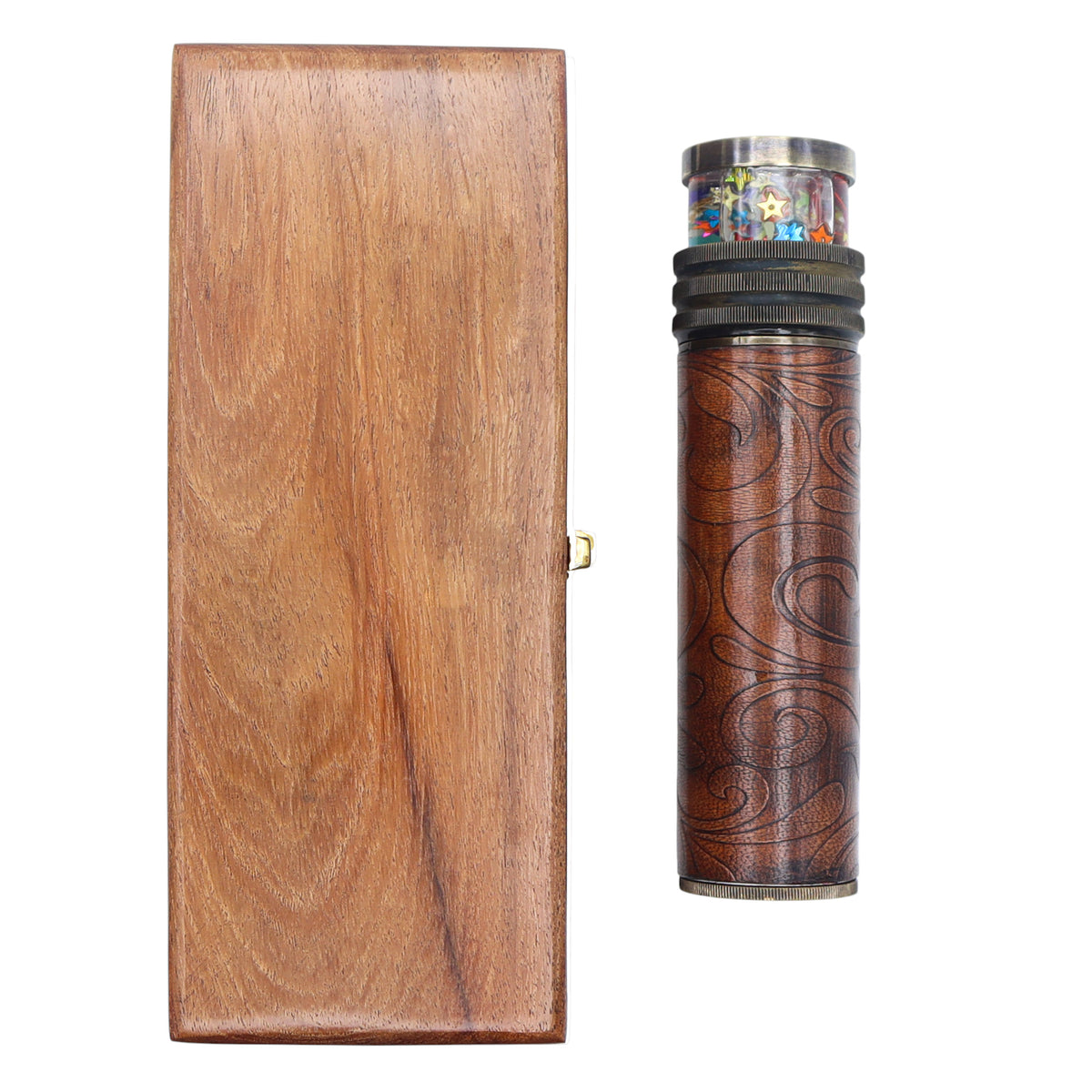 Handmade Liquid Kaleidoscope With Wooden Box