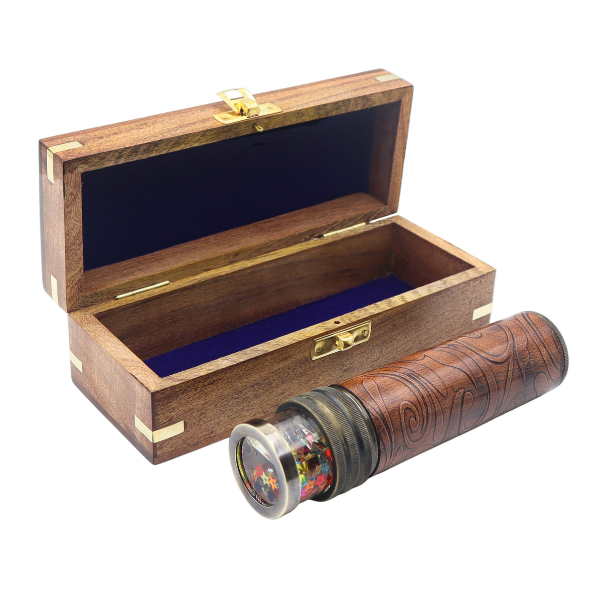 Handmade Liquid Kaleidoscope With Wooden Box