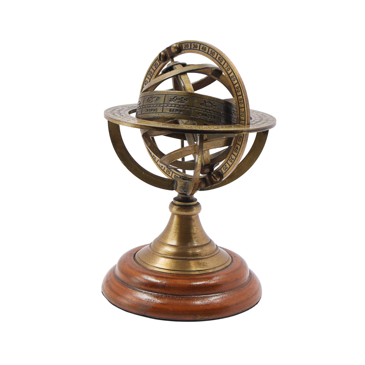 Personalized 14 cm Bronze Armillary Sphere