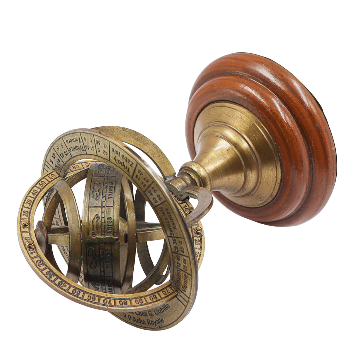 Personalized 14 cm Bronze Armillary Sphere