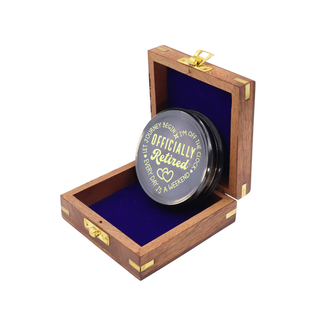 Personalised 100 Year Gunmetal 3-Inch Calendar Compass