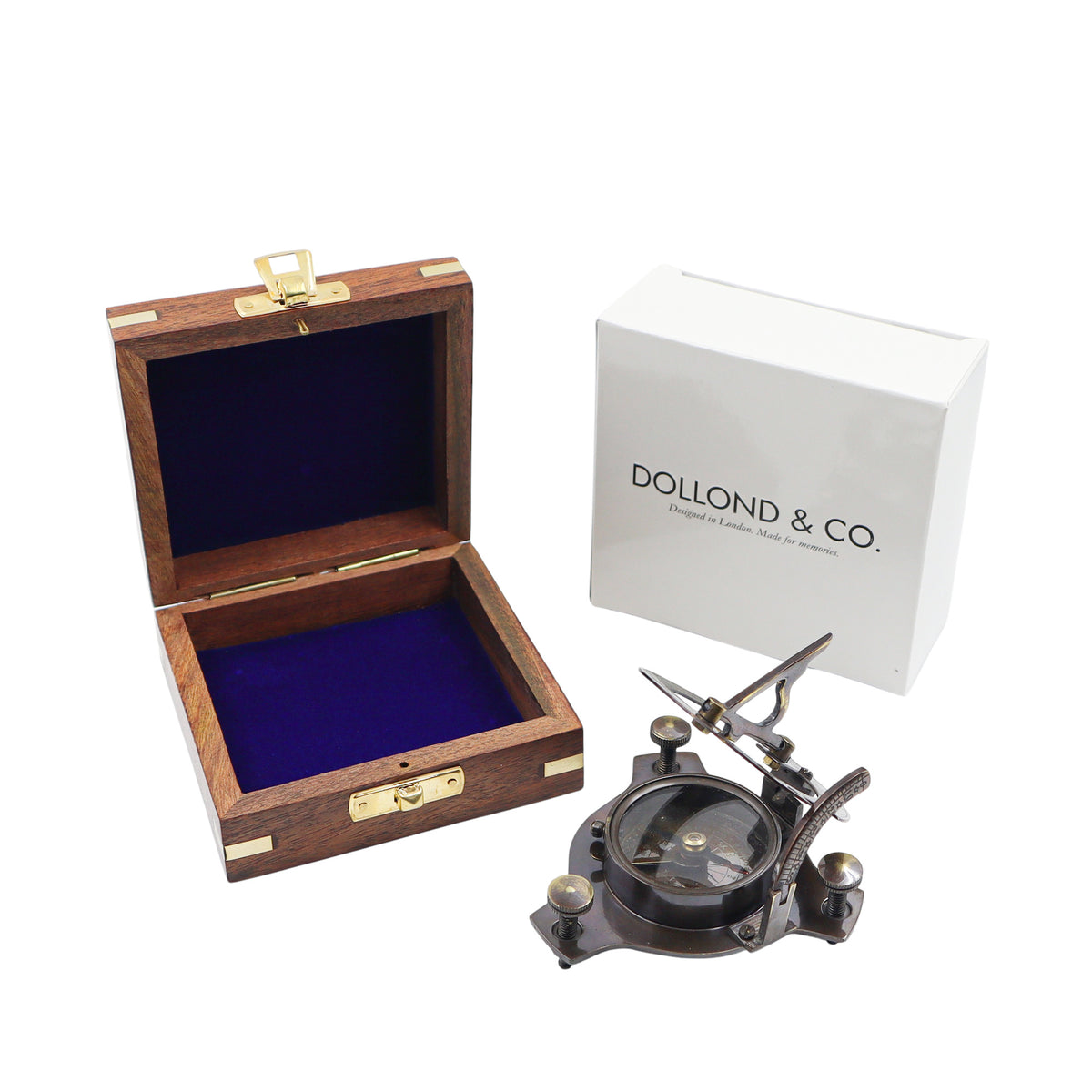 Personalised Legacy 3-Inch Gunmetal Sundial Compass