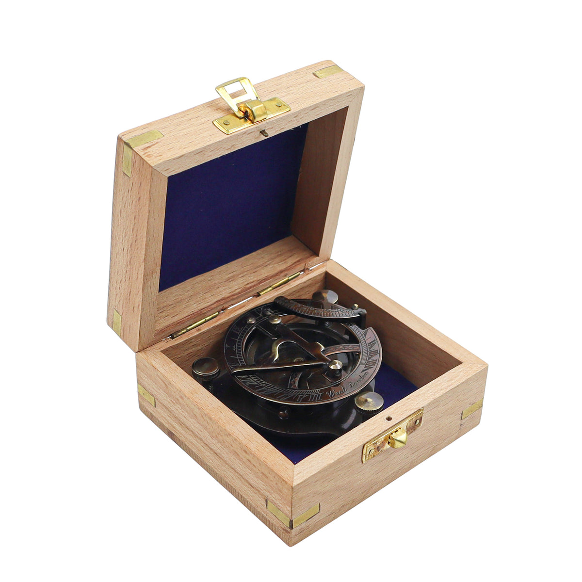 Personalised Legacy 3-Inch Gunmetal Sundial Compass