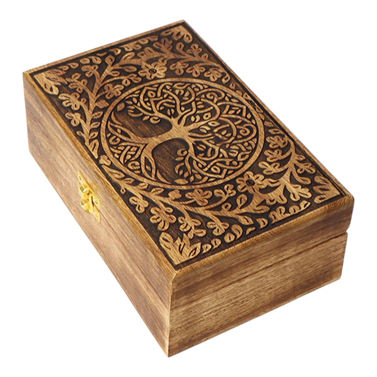 Tree of Life Wooden Chest