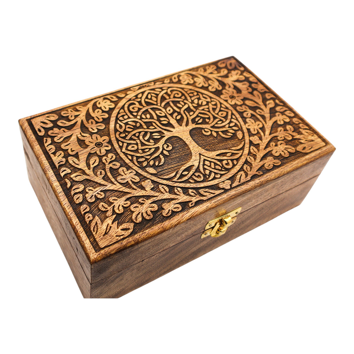 Tree of Life Wooden Chest