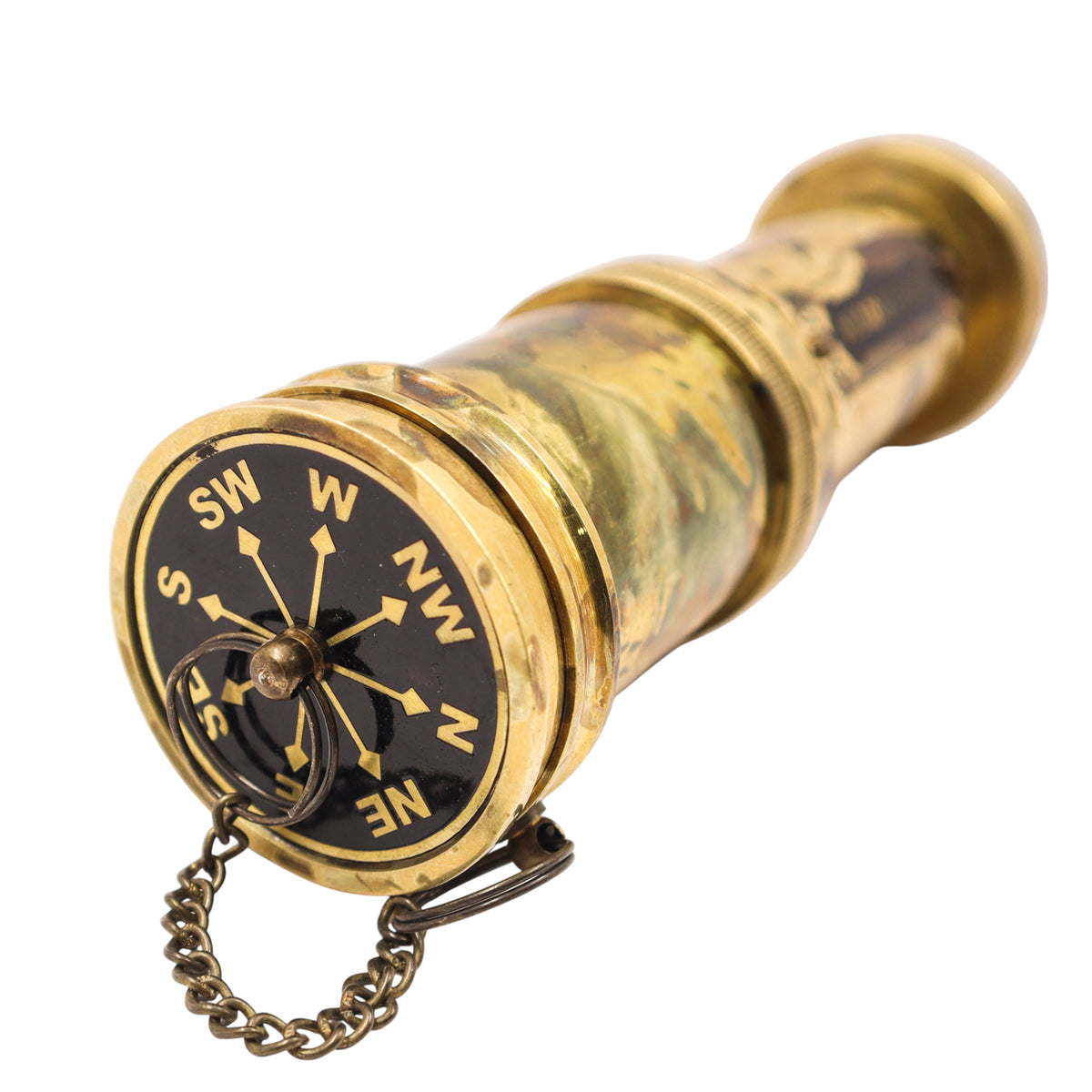 Brass Handheld Antique Finish Telescope with Leather Case