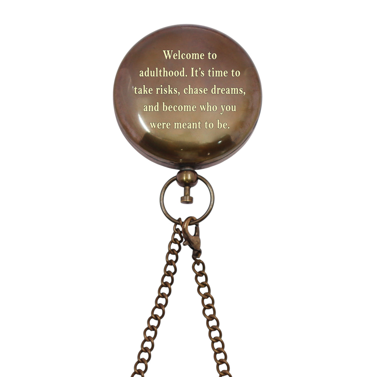 Personalised 2-Inch Sundial Compass for 18th Birthday