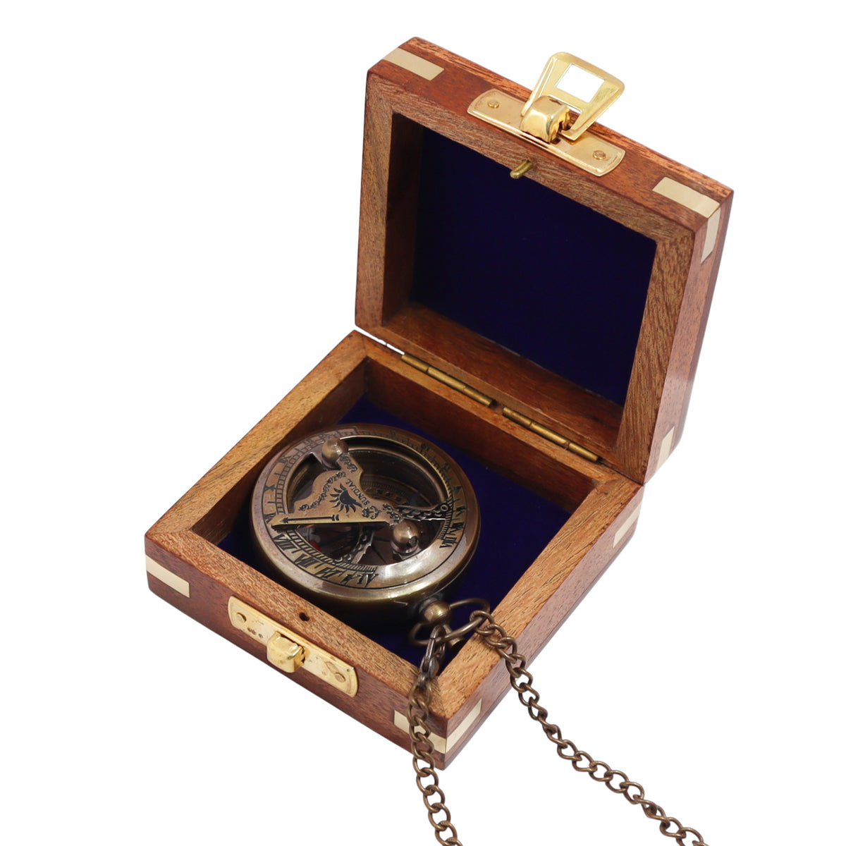 Personalised 2-Inch Bronze Sundial Compass